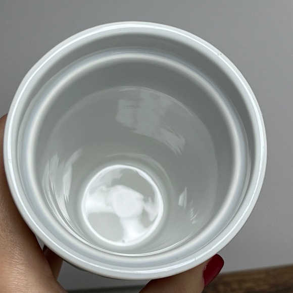 2015 Starbucks Watercolor Hearts Ceramic Travel Tumbler 10 oz Mug Cup with Lid - Picture 12 of 13